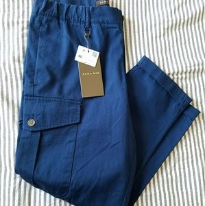 Zara man cropped cargo pants mens 31